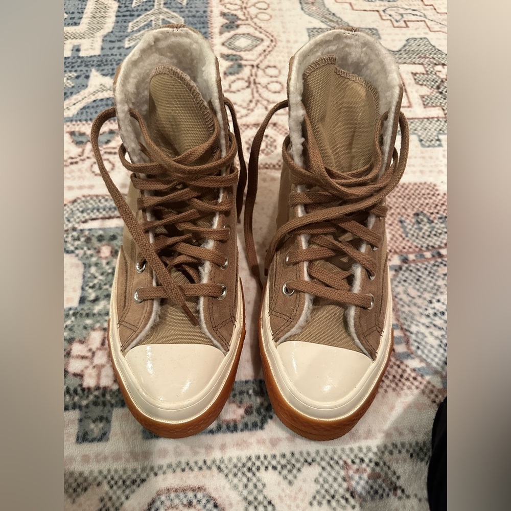 Sherpa Lined Hi-Top Converse